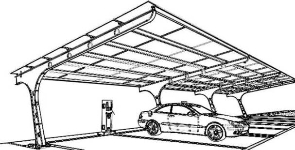 有沒(méi)有簡(jiǎn)易的車(chē)棚結(jié)構(gòu)圖？（如何獲取簡(jiǎn)易車(chē)棚結(jié)構(gòu)圖？） 行業(yè)新聞 第2張