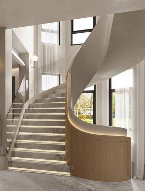 給我一些螺旋旋轉(zhuǎn)樓梯的設(shè)計(jì)圖（給我一些螺旋旋轉(zhuǎn)樓梯的設(shè)計(jì)圖,展開美學(xué)表現(xiàn)力和空間高效利用） 行業(yè)新聞 第10張