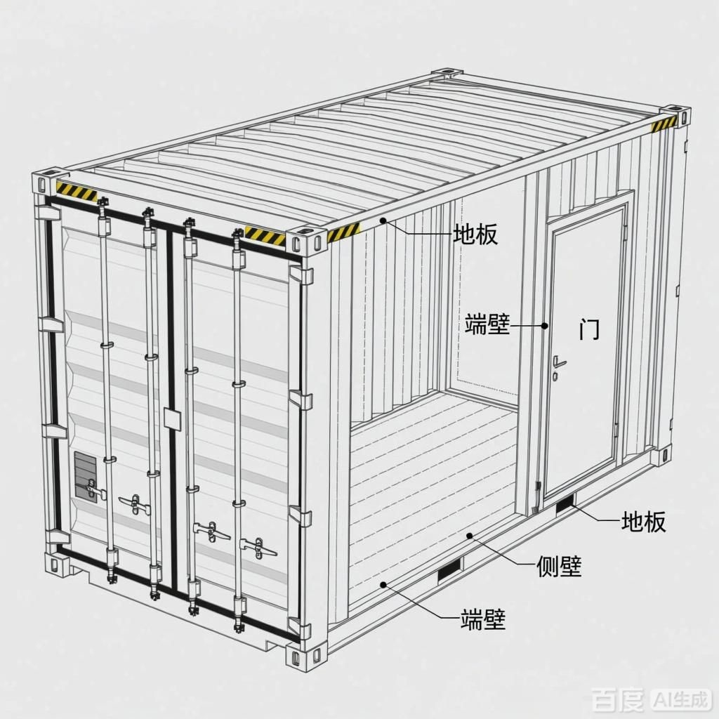 如何繪制集裝箱結(jié)構(gòu)示意圖？（如何繪制集裝箱結(jié)構(gòu)示意圖生成是四張集裝箱結(jié)構(gòu)示意圖） 行業(yè)新聞 第1張