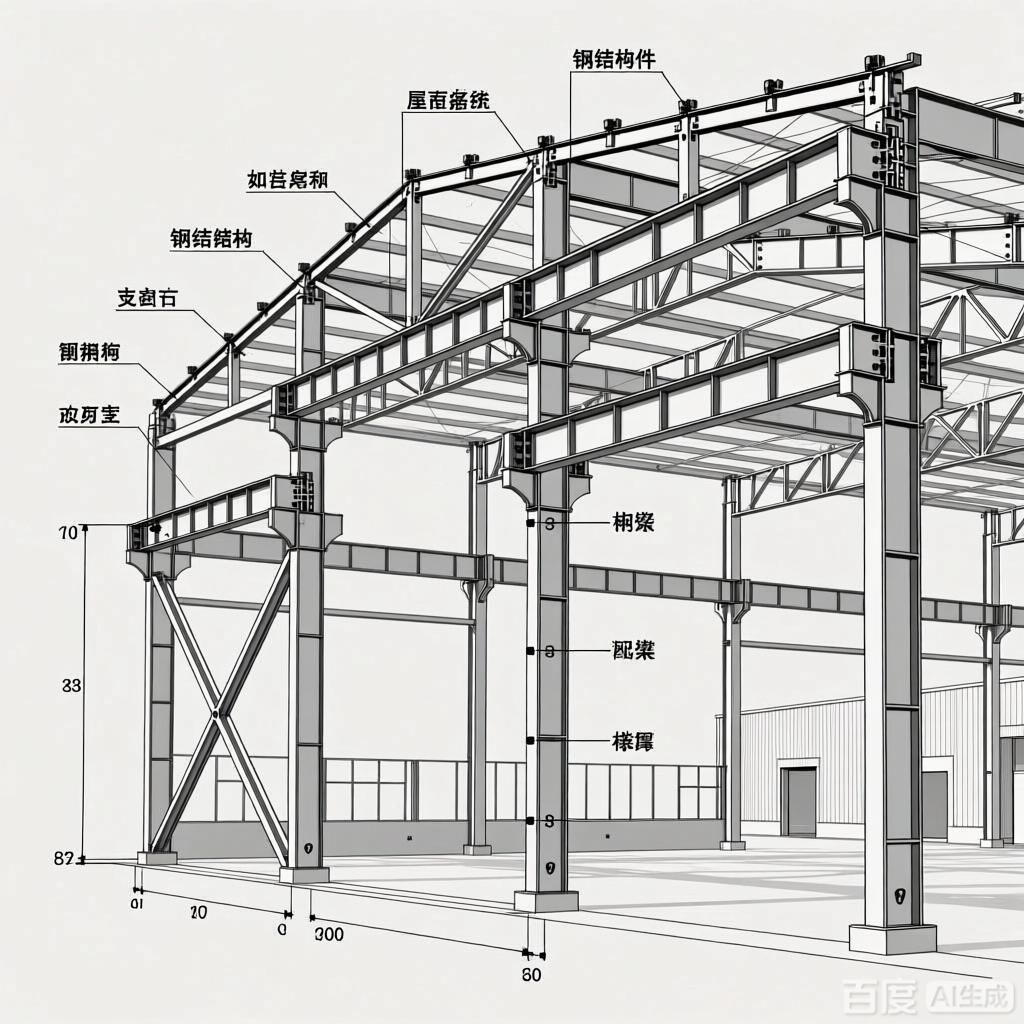 如何繪制鋼結(jié)構(gòu)廠房部件名稱圖？（如何繪制鋼結(jié)構(gòu)廠房部件名稱圖） 行業(yè)新聞 第1張