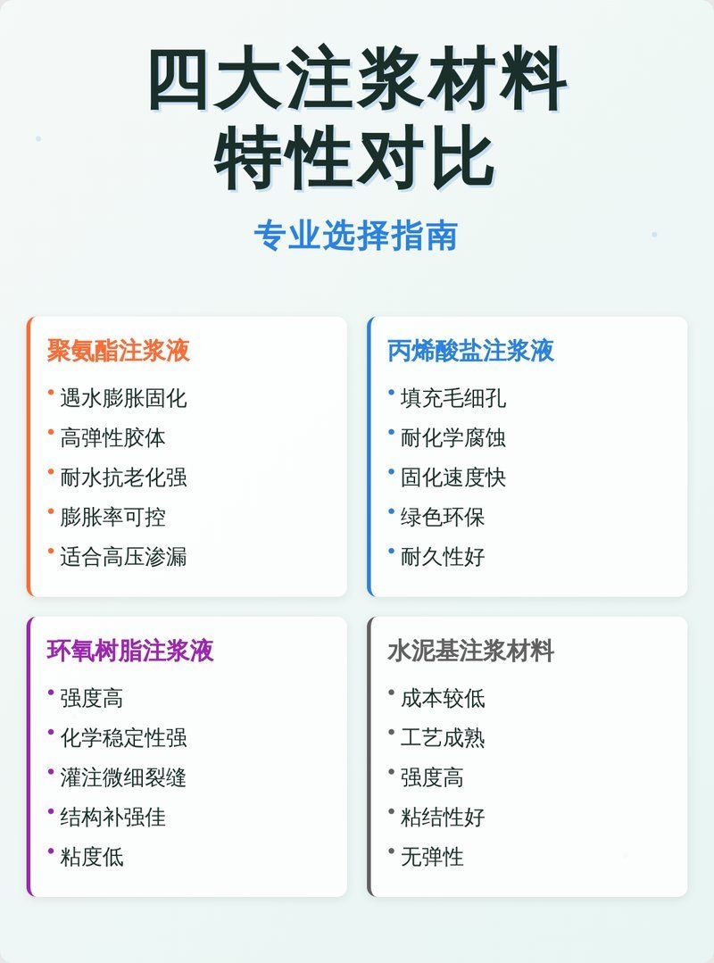 如何選擇適合的注漿材料？ 行業(yè)新聞 第6張