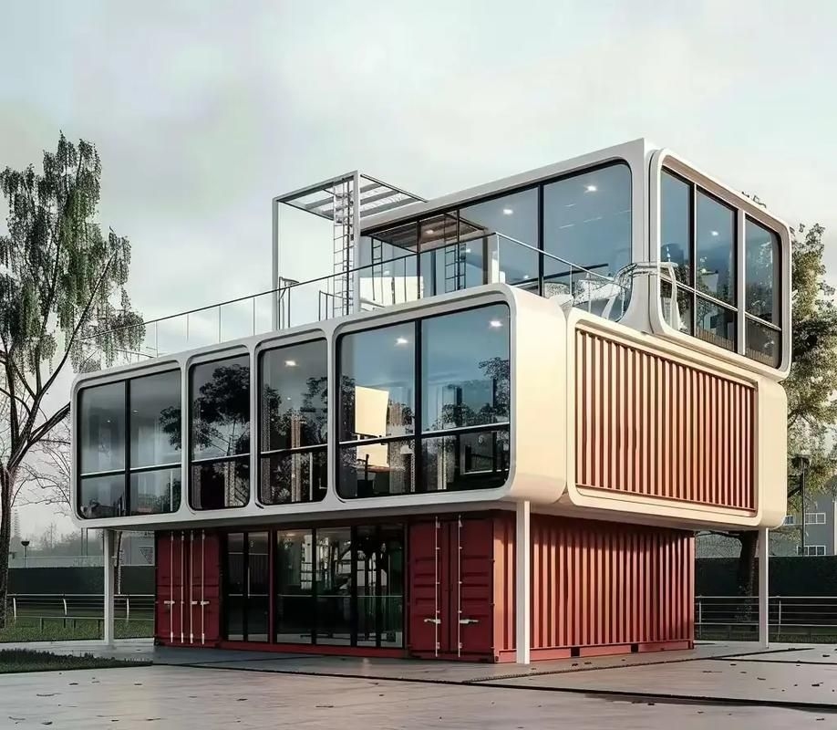 有沒有更多集裝箱設(shè)計(jì)圖片（112個(gè)集裝箱改造成現(xiàn)代別墅，集裝箱設(shè)計(jì)案例合集） 行業(yè)新聞 第6張
