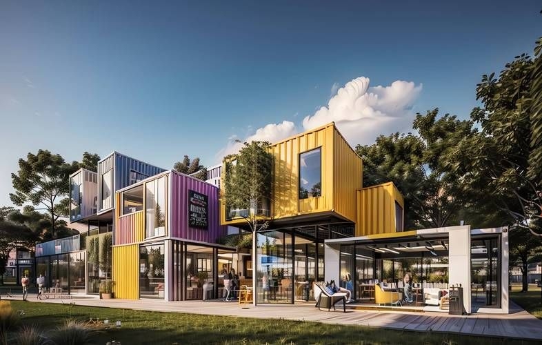 有沒有更多集裝箱設(shè)計(jì)圖片（112個(gè)集裝箱改造成現(xiàn)代別墅，集裝箱設(shè)計(jì)案例合集） 行業(yè)新聞 第11張