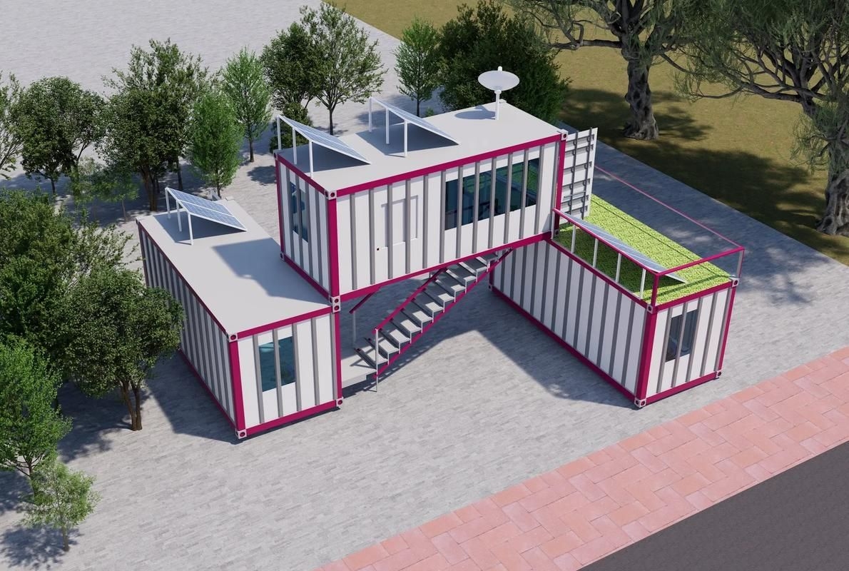 有沒有更多集裝箱設(shè)計(jì)圖片（112個(gè)集裝箱改造成現(xiàn)代別墅，集裝箱設(shè)計(jì)案例合集） 行業(yè)新聞 第13張