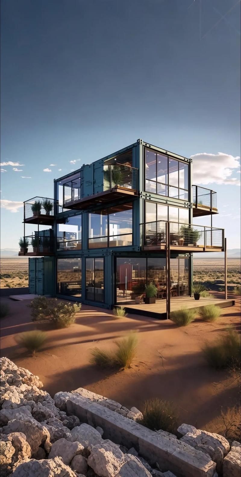 有沒有更多集裝箱設(shè)計(jì)圖片（112個(gè)集裝箱改造成現(xiàn)代別墅，集裝箱設(shè)計(jì)案例合集） 行業(yè)新聞 第21張