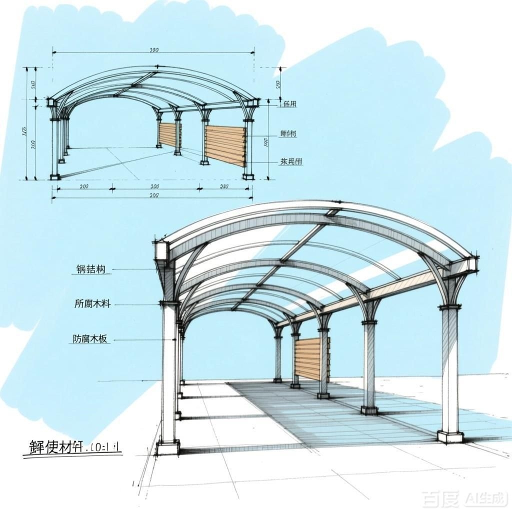 如何繪制車棚方案圖？ 行業(yè)新聞 第1張