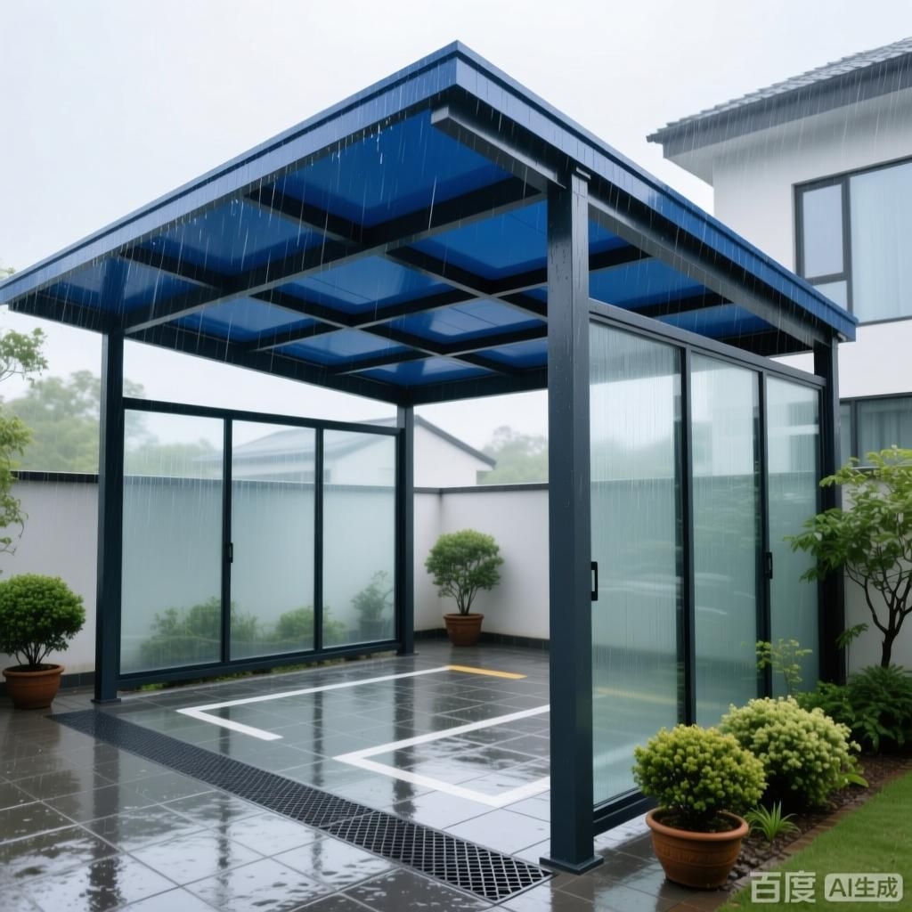 如何設(shè)計(jì)一個(gè)防風(fēng)雨的車棚？（如何設(shè)計(jì)一個(gè)防風(fēng)雨的車棚生成的四張圖片均圍繞防風(fēng)雨） 行業(yè)新聞 第1張