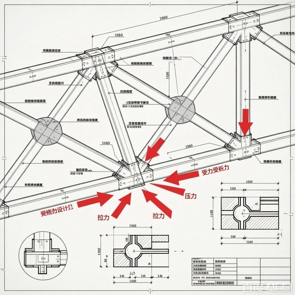 如何繪制桁架結(jié)構(gòu)設計圖？（如何繪制桁架結(jié)構(gòu)設計圖生成的四張桁架結(jié)構(gòu)設計圖） 行業(yè)新聞 第2張