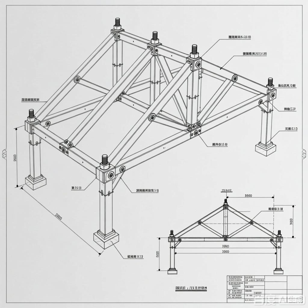 如何繪制桁架結(jié)構(gòu)設計圖？（如何繪制桁架結(jié)構(gòu)設計圖生成的四張桁架結(jié)構(gòu)設計圖） 行業(yè)新聞 第3張